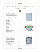 6.56&nbsp;Ct.Tw.Total Carat Weight Citrine Pair from Brazil 3 D Scan Report