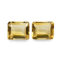 5.74 Ct.Tw. Emerald Cut Citrine Pair