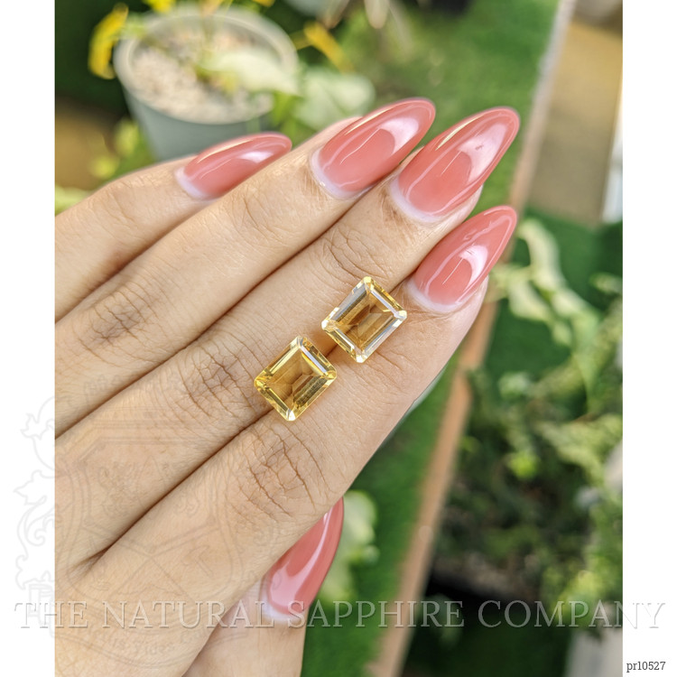 5.74 Ct.Tw. Citrine Pair from Brazil