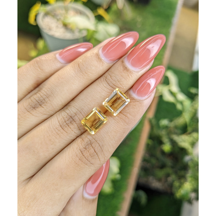 5.74 Ct.Tw. Citrine Pair from Brazil