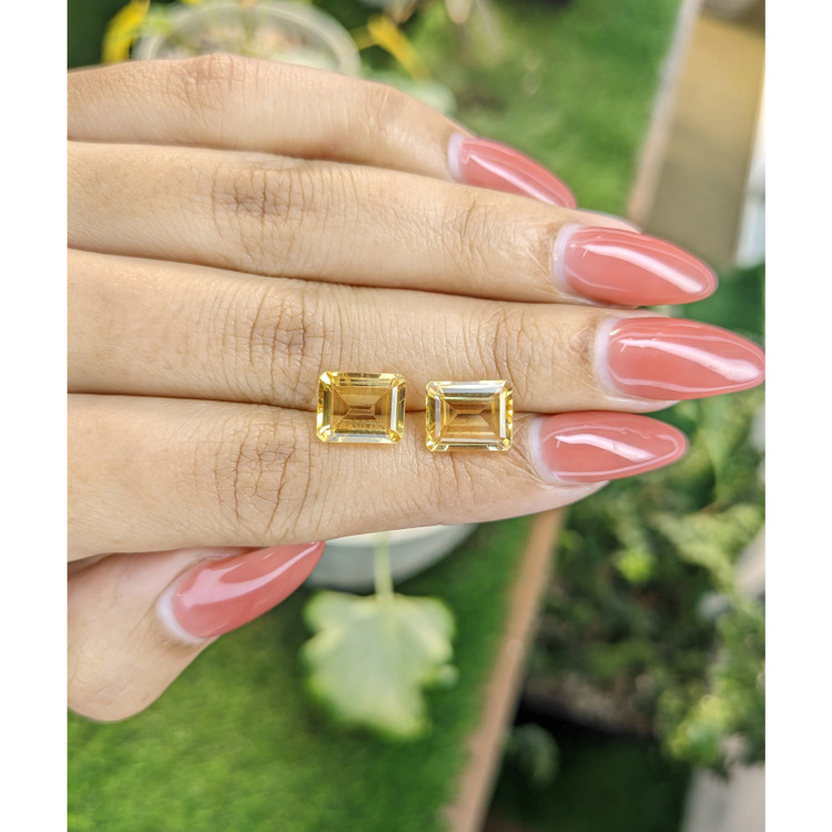 5.74 Ct.Tw. Citrine Pair from Brazil