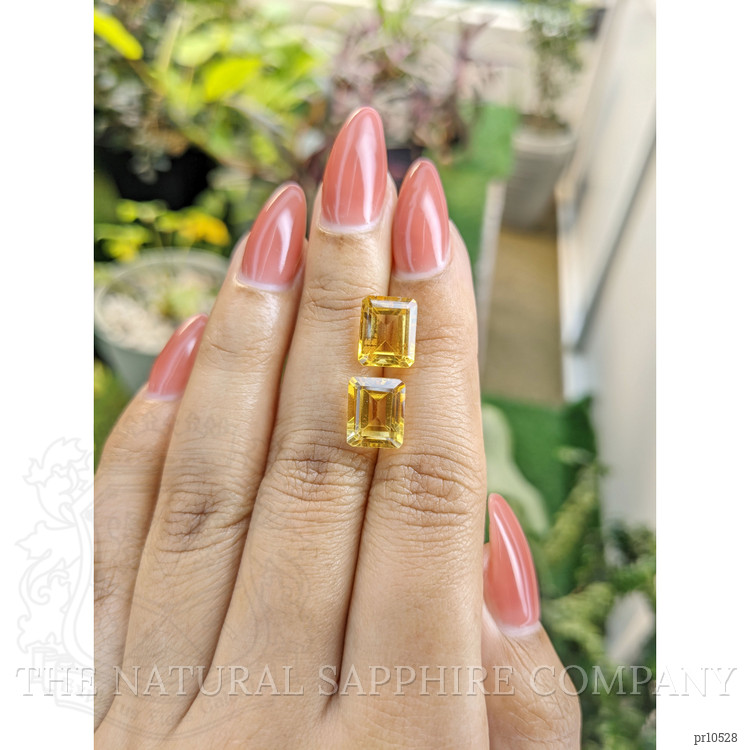 7.38 Ct.Tw. Citrine Pair from Brazil