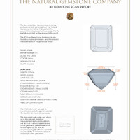 7.38 Ct.Tw.Total Carat Weight Citrine Pair from Brazil 3 D Scan Report