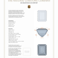7.38 Ct.Tw.Total Carat Weight Citrine Pair from Brazil 3 D Scan Report