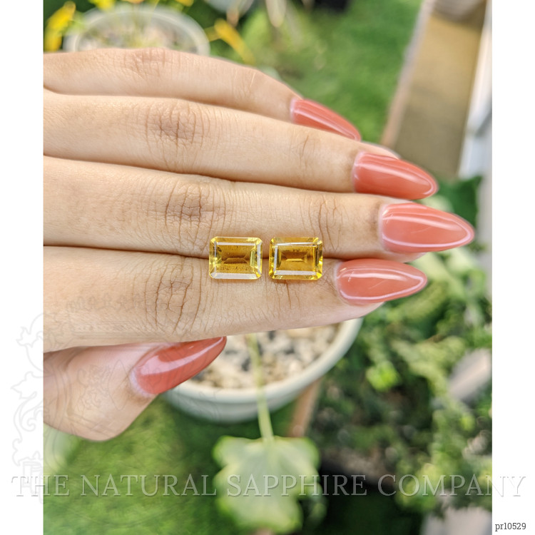 6.11 Ct.Tw. Citrine Pair from Brazil