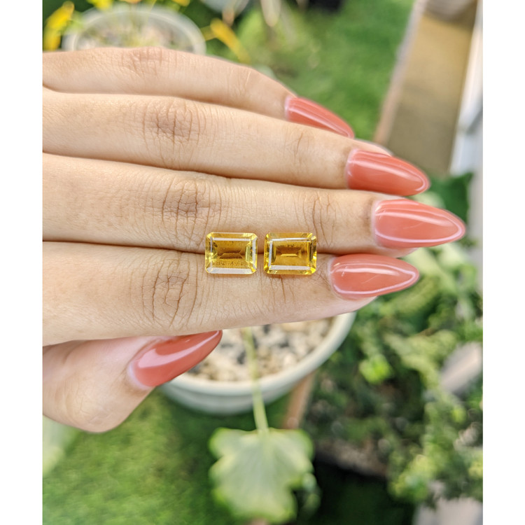6.11 Ct.Tw. Citrine Pair from Brazil