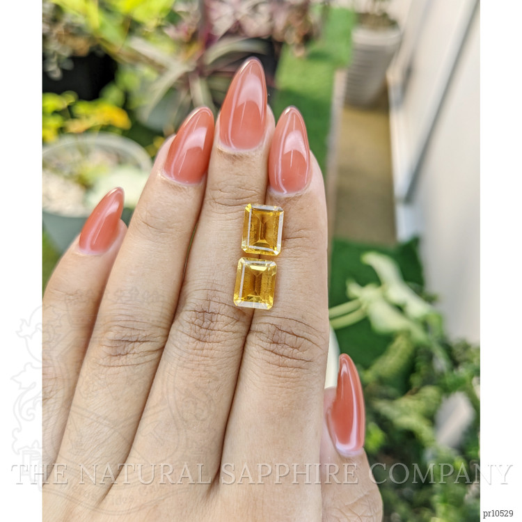 6.11 Ct.Tw. Citrine Pair from Brazil