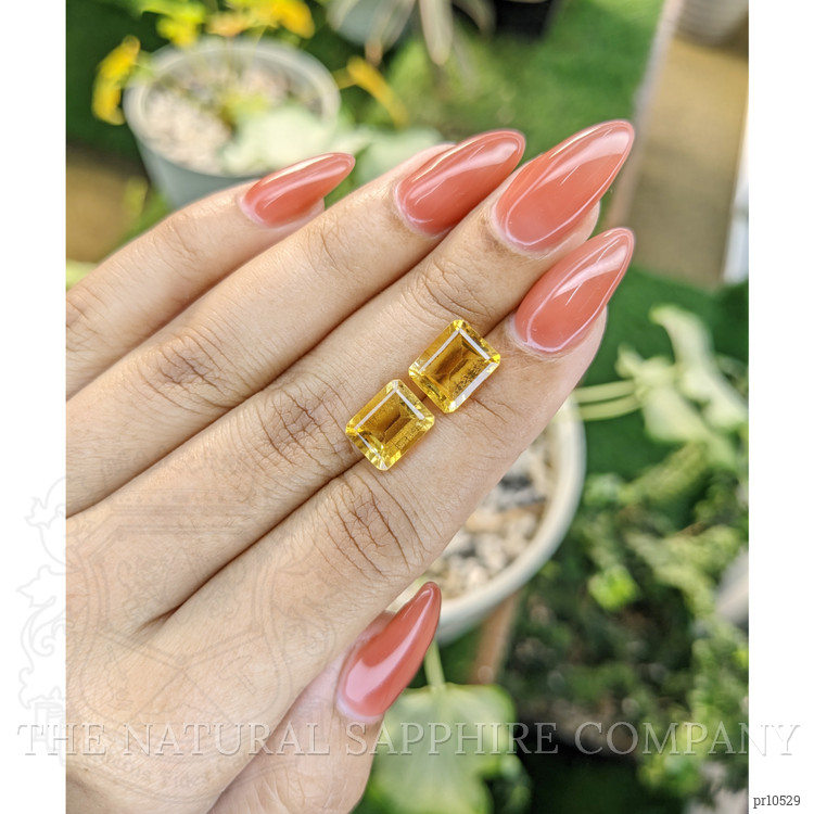 6.11 Ct.Tw. Citrine Pair from Brazil