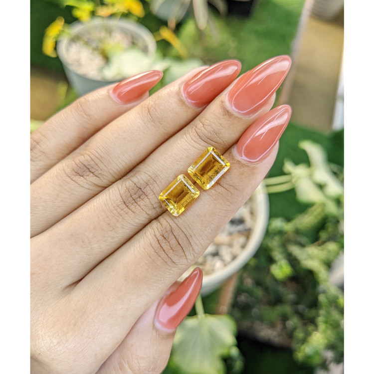 6.11 Ct.Tw. Citrine Pair from Brazil