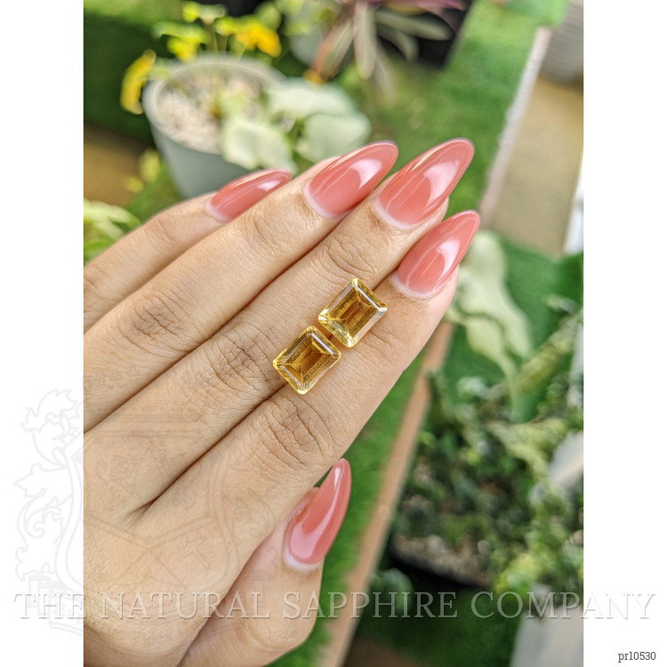 6.97 Ct.Tw. Citrine Pair from Brazil