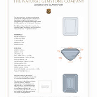 6.97 Ct.Tw.Total Carat Weight Citrine Pair from Brazil 3 D Scan Report