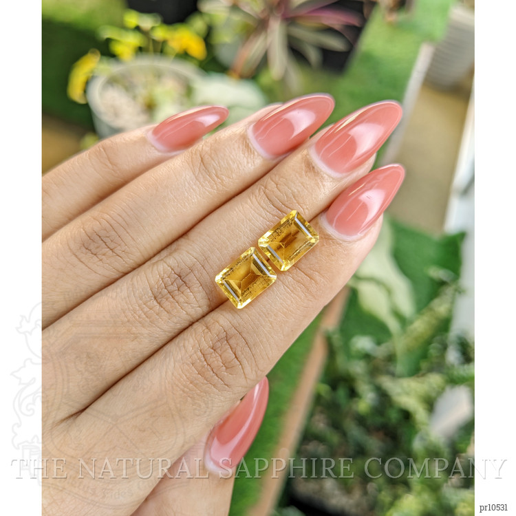 5.98 Ct.Tw. Citrine Pair from Brazil