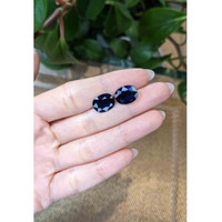 9.86&nbsp;Ct.Tw.Total Carat Weight Blue Sapphire Pair from Madagascar Life Style