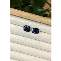 9.86&nbsp;Ct.Tw.Total Carat Weight Blue Sapphire Pair from Madagascar Life Style