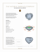 19.16 Ct.Tw.Total Carat Weight Emerald Pair from Colombia 3 D Scan Report