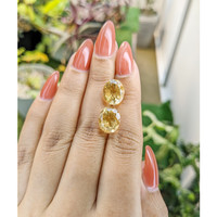 8.76 Ct.Tw.Total Carat Weight Citrine Pair from Brazil Life Style