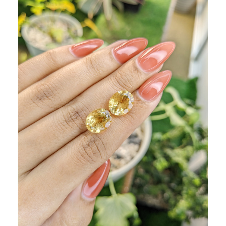 8.76 Ct.Tw. Citrine Pair from Brazil