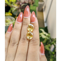 7.68 Ct.Tw.Total Carat Weight Citrine Pair from Brazil Life Style