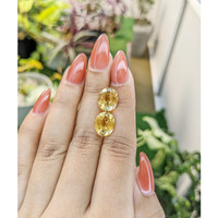 7.29 Ct.Tw.Total Carat Weight Citrine Pair from Brazil Life Style