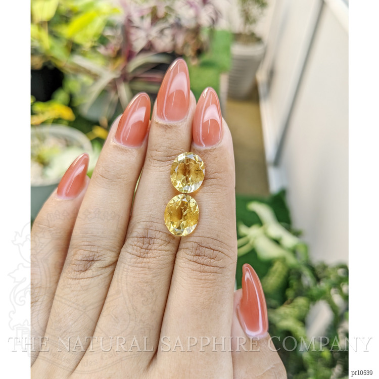 7.29 Ct.Tw. Citrine Pair from Brazil