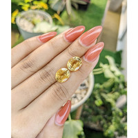 7.29 Ct.Tw.Total Carat Weight Citrine Pair from Brazil Life Style