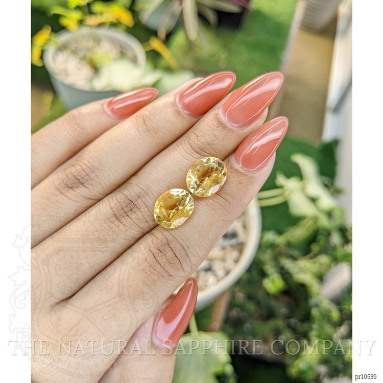 7.29 Ct.Tw. Citrine Pair from Brazil