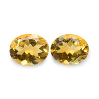 7.43 Ct.Tw.Total Carat Weight Citrine Pair from Brazil Image
