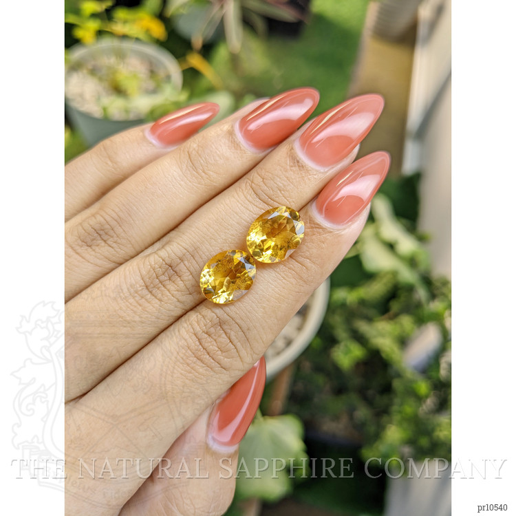 7.43 Ct.Tw. Citrine Pair from Brazil