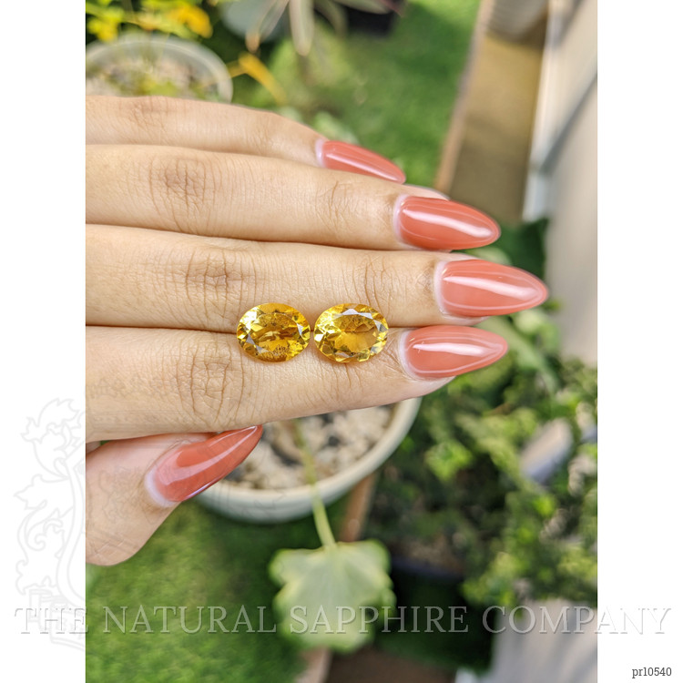 7.43 Ct.Tw. Citrine Pair from Brazil