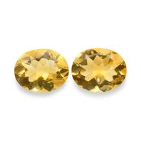 7.62 Ct.Tw. Oval Citrine Pair