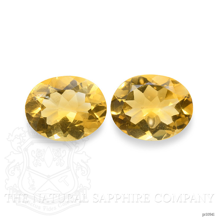 7.62 Ct.Tw. Citrine Pair from Brazil