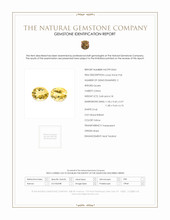 7.86 Ct.Tw.Total Carat Weight Citrine Pair from Brazil Scan Report