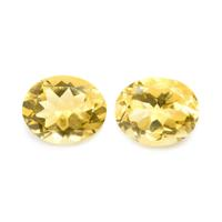 7.86 Ct.Tw. Oval Citrine Pair