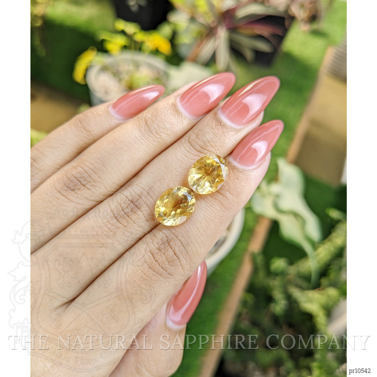 7.86 Ct.Tw. Citrine Pair from Brazil