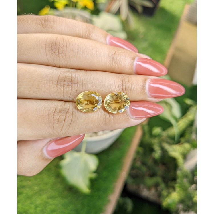 7.79 Ct.Tw. Citrine Pair from Brazil