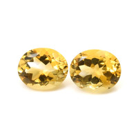 8.69 Ct.Tw.Total Carat Weight Citrine Pair from Brazil Video