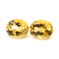 8.69 Ct.Tw.Total Carat Weight Citrine Pair from Brazil Video
