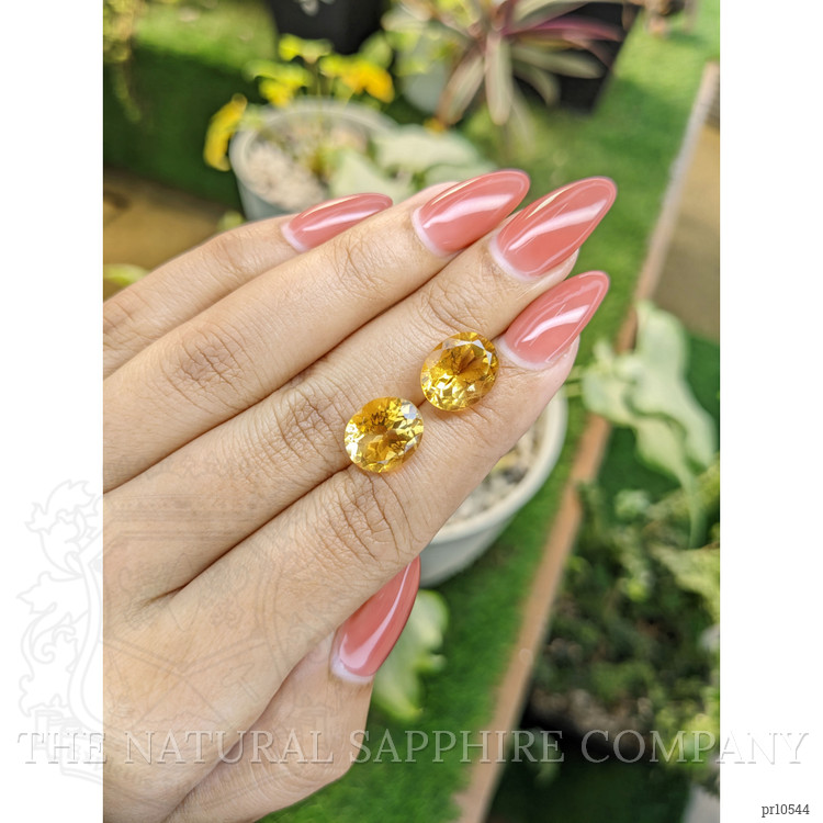8.69 Ct.Tw. Citrine Pair from Brazil