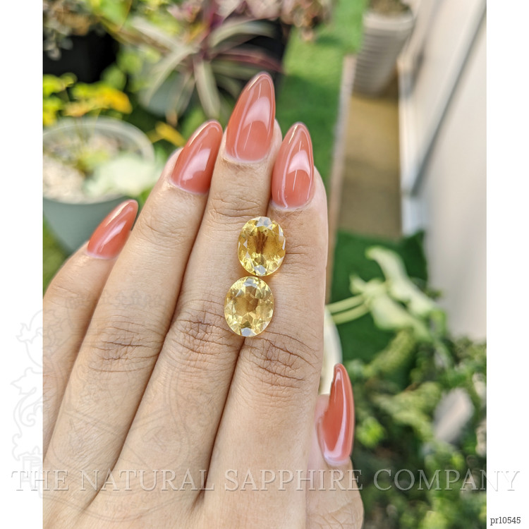 6.64 Ct.Tw. Citrine Pair from Brazil