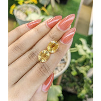 6.64 Ct.Tw.Total Carat Weight Citrine Pair from Brazil Life Style