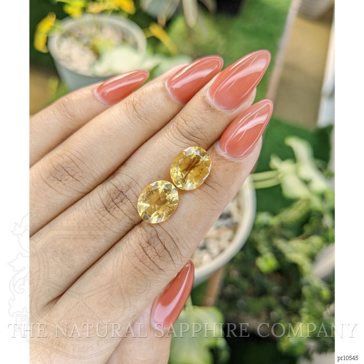 6.64 Ct.Tw. Citrine Pair from Brazil
