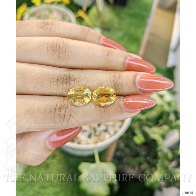 6.64 Ct.Tw. Citrine Pair from Brazil