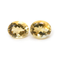 8.43 Ct.Tw.Total Carat Weight Citrine Pair from Brazil Video