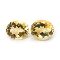 8.43 Ct.Tw.Total Carat Weight Citrine Pair from Brazil Video