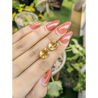 8.43 Ct.Tw.Total Carat Weight Citrine Pair from Brazil Life Style