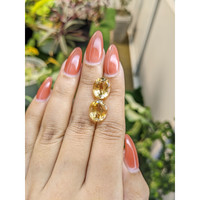 8.43 Ct.Tw.Total Carat Weight Citrine Pair from Brazil Life Style