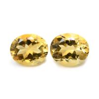 8.76 Ct.Tw.Total Carat Weight Citrine Pair from Brazil Video