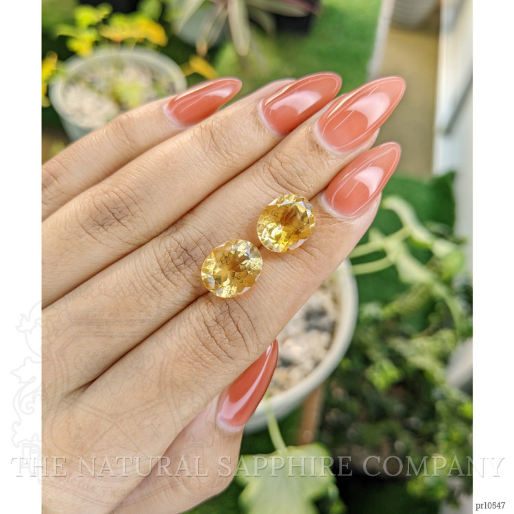8.76 Ct.Tw. Citrine Pair from Brazil