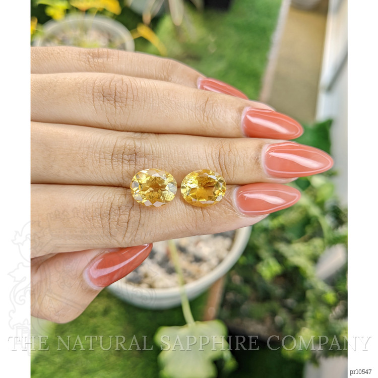 8.76 Ct.Tw. Citrine Pair from Brazil