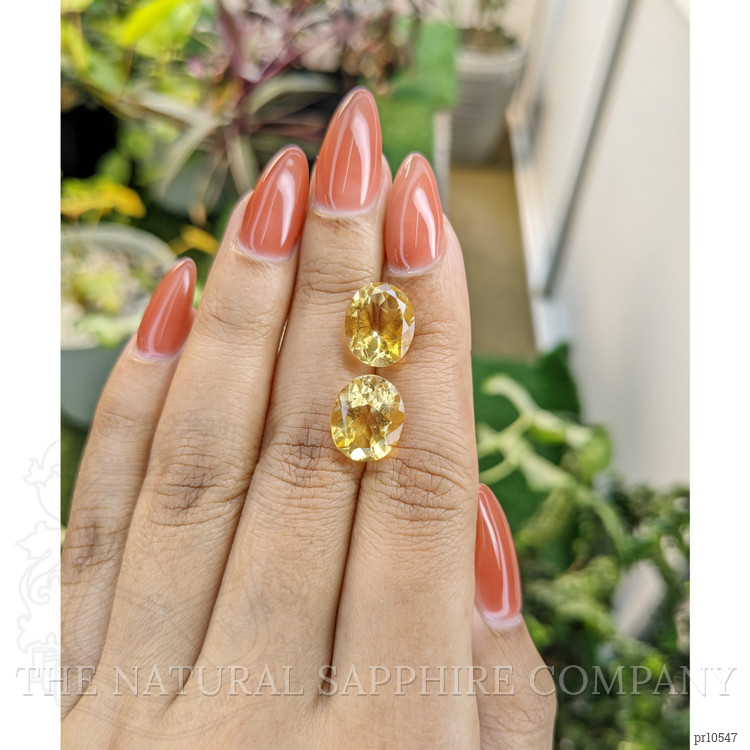 8.76 Ct.Tw. Citrine Pair from Brazil